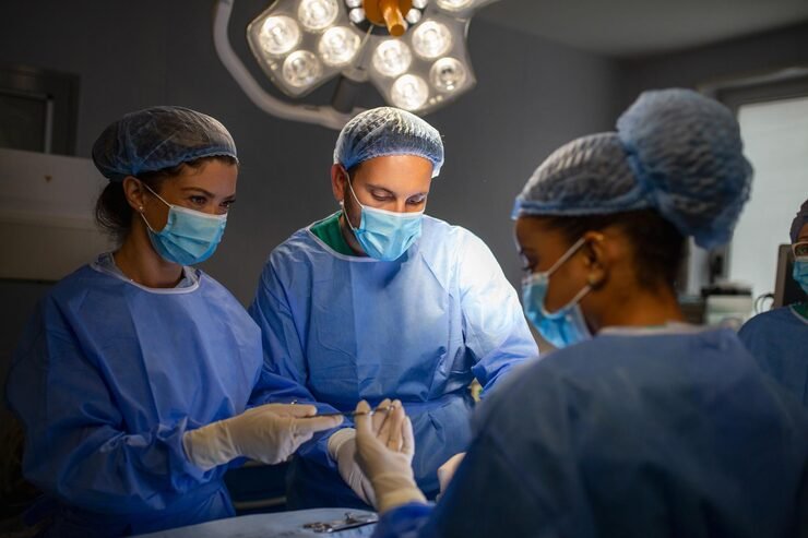 surgical team performing surgery modern operation theaterteam doctors concentrating patient surgeryteam doctors working together surgery operating room 657921 785